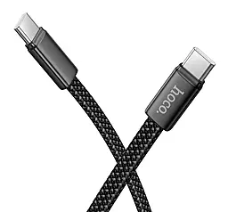 Кабель Hoco X125 USB Type-C - Type-C 60w 3a 1м PD cable Black - фото Кабель Hoco X125 USB Type-C - Type-C 60w 3a 1м PD cable Black