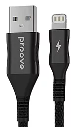 USB Кабель Proove Braided Scout 12w 2.4a Lightning cable black (CCBS20001101)