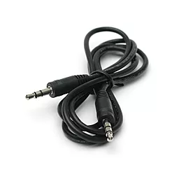 Аудіо кабель PowerPlant AUX mini Jack 3.5mm M/M Cable 1 м black (KD00AS1262) - мініатюра 3