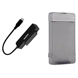 Карман для HDD Maiwo USB3.1 GEN1 TypeC + контейнер (K104G1 black)