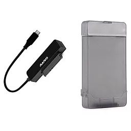 Кишеня для HDD Maiwo USB3.1 GEN1 TypeC + контейнер (K104G1 black) - фото Кишеня для HDD Maiwo USB3.1 GEN1 TypeC + контейнер (K104G1 black)