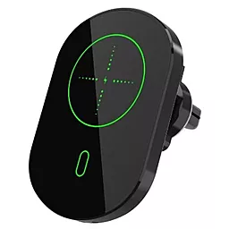 Держатель с беспроводной зарядкой, магнитный EasyLife C13 MagSafe Black - фото Держатель с беспроводной зарядкой, магнитный EasyLife C13 MagSafe Black