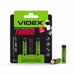 Батарейки Videx AAА (LR03) Turbo 2шт - миниатюра 1