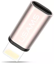 Адаптер-переходник Usams Micro USB to Lightning Rose Gold (US-SJ049) - миниатюра 2