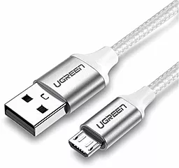 Кабель UGreen US290 Nickel Plating USB-A - micro USB 10w 1.5м cable White (60152) - мініатюра 2 Кабель UGreen US290 Nickel Plating USB-A - micro USB 10w 1.5м cable White (60152) - мініатюра 2