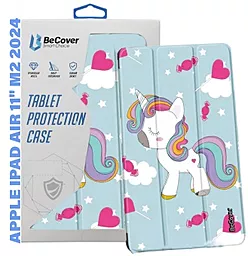 Чехол для планшета BeCover Smart Case для Apple iPad Air 11" M2 2024, M3 2025 Unicorn (711610) - фото Чехол для планшета BeCover Smart Case для Apple iPad Air 11" M2 2024, M3 2025 Unicorn (711610)