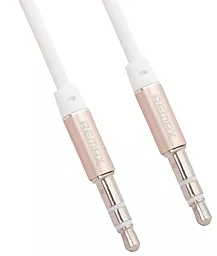 Аудіо кабель Remax RL-L100 AUX mini Jack 3.5mm M/M Cable 1 м white (RL-L100) - мініатюра 3