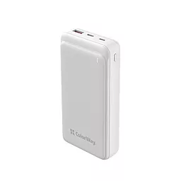 Повербанк ColorWay Slim 20000mAh (CW-PB200LPG3WT-PD) White - фото Повербанк ColorWay Slim 20000mAh (CW-PB200LPG3WT-PD) White