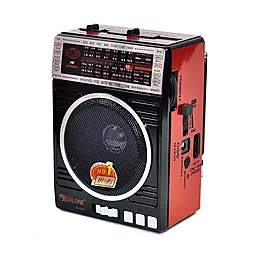 Радиоприемник Golon RX-077 USB/SD/FM + фонарь Red