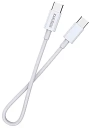Кабель iKaku KSC-653 FEIYUE USB Type-C - Type-C 100w 0.25м PD cable White (KSC-653-TC-TC) - фото Кабель iKaku KSC-653 FEIYUE USB Type-C - Type-C 100w 0.25м PD cable White (KSC-653-TC-TC)