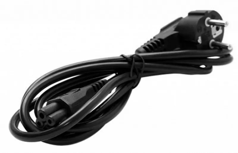 Сетевой кабель питания для ноутбука 3-pin 1.5м 10а чёрный - фото 2