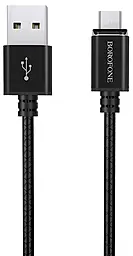 Кабель Borofone BU1 Magnet USB-A - micro USB 12w 2.4a 1м cable Black - фото Кабель Borofone BU1 Magnet USB-A - micro USB 12w 2.4a 1м cable Black