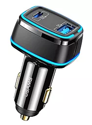 Автомобильное зарядное устройство Usams C24 120w PD USB-C/USB-A ports car charger black (US-CC115) - фото Автомобильное зарядное устройство Usams C24 120w PD USB-C/USB-A ports car charger black (US-CC115)