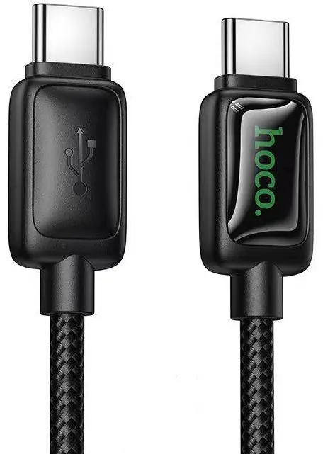 Кабель Hoco U146 USB Type-C - Type-C 60w 3a 1.2м cable black - фото 1