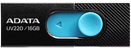 Флешка ADATA 16GB USB 2.0 (AUV220-16G-RBKBL) Black - фото Флешка ADATA 16GB USB 2.0 (AUV220-16G-RBKBL) Black