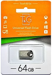 Флешка T&G 64GB 106 Metal Series Silver (TG106-64G)