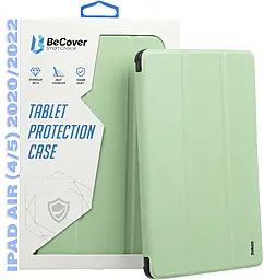 Чехол для планшета BeCover Tri Fold Soft TPU с креплением Apple Pencil для Apple iPad Air 4, iPad Air 5 2020/2022 10.9" Green (711107) - фото Чехол для планшета BeCover Tri Fold Soft TPU с креплением Apple Pencil для Apple iPad Air 4, iPad Air 5 2020/2022 10.9" Green (711107)