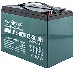 Аккумуляторная батарея Logicpower 12V 50 Ah (LP 6-DZM-50 AH) GEL - миниатюра 2