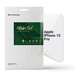 Гидрогелевая пленка ArmorStandart Supreme для Apple iPhone 15 Pro (ARM68271) - фото Гидрогелевая пленка ArmorStandart Supreme для Apple iPhone 15 Pro (ARM68271)