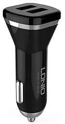Автомобільний зарядний пристрій LDNio Car charger 2USB 2,1A + кабель Micro Usb Black (DL-C219)