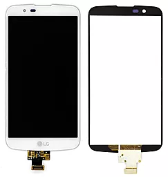 Дисплей LG K10 2016 (с микросхемой) с тачскрином, оригинал, White - фото Дисплей LG K10 2016 (с микросхемой) с тачскрином, оригинал, White