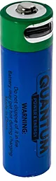 Аккумулятор Quantum AA / HR06 1950mAh 1.5V Li-ion USB Type-C 1шт - фото Аккумулятор Quantum AA / HR06 1950mAh 1.5V Li-ion USB Type-C 1шт