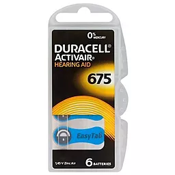 Батарейки Duracell Activair ZA675 BL 6шт.