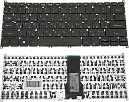 Клавіатура для ноутбуку Acer Aspire SP513-52 без рамки Black