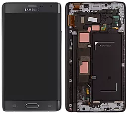 Дисплей Samsung Galaxy Note Edge N915 с тачскрином и рамкой, оригинал, Black