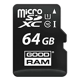 Карта памяти GooDRam microSDXC 64GB Class 10 UHS-I U1 + SD-адаптер (M1AA-0640R11) - миниатюра 2