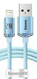 USB Кабель Baseus Crystal Shine 2.4A 2M USB Lightning Cable Sky Blue (CAJY001203)