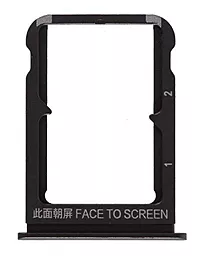 Держатель (лоток) Сим карты Xiaomi Mi 9 SE Black - миниатюра 2