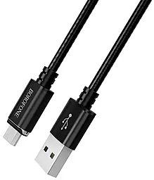 Кабель Borofone BU1 Magnet USB-A - micro USB 12w 2.4a 1м cable Black - мініатюра 4 Кабель Borofone BU1 Magnet USB-A - micro USB 12w 2.4a 1м cable Black - мініатюра 4