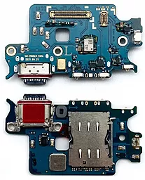 Нижняя плата Samsung Galaxy S22 5G S901B с разъемом зарядки, Sim-карты, микрофоном и микросхемой Original
