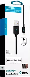 Кабель Ttec 2DKM01S USB-A - Lightning 10w 1.2м cable Black - миниатюра 4 Кабель Ttec 2DKM01S USB-A - Lightning 10w 1.2м cable Black - миниатюра 4