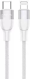 Кабель Usams US-SJ330 USB Type-C - Lightning 18w 3a 1м PD сable White (US-SJ330)