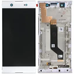 Дисплей Sony Xperia XA1 Ultra с тачскрином и рамкой, White