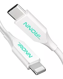 Кабель iRONN USB Type-C - Lightning 20w 3a 1.8м PD сable White (X002VZE2CZ) - фото Кабель iRONN USB Type-C - Lightning 20w 3a 1.8м PD сable White (X002VZE2CZ)