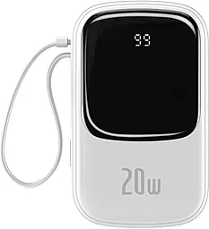 Повербанк Baseus Qpow 20000 mAh 20W Lightning White (PPQD-H02) - фото Повербанк Baseus Qpow 20000 mAh 20W Lightning White (PPQD-H02)