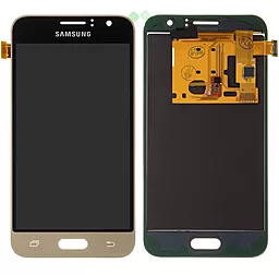 Дисплей Samsung Galaxy J1 J120 2016 с тачскрином, (TFT), Gold - фото Дисплей Samsung Galaxy J1 J120 2016 с тачскрином, (TFT), Gold