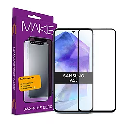 Защитное стекло MAKE для Samsung Galaxy A55 (MGF-SA55) - фото Защитное стекло MAKE для Samsung Galaxy A55 (MGF-SA55)