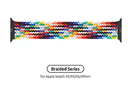 Сменный ремешок для умных часов ArmorStandart Braided Solo Loop для Apple Watch 42mm, 44mm, 45mm, 49mm Pride Editio Size 8 (160 mm)(ARM64938)