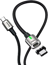 Кабель USB PD Baseus Zinc Magnetic 20V 5A USB Type-C - Type-C Cable Black (CATXC-K01) - миниатюра 2