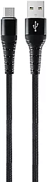 Кабель Gelius Pro Fast Speed 2 USB-A - micro USB 20w 4a 1м cable Black (GP-UC05m)