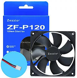 Система охлаждения Zezzio ZF-P120 2pin - миниатюра 4