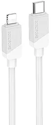 Кабель Borofone BX107 Excellent USB Type-C - Lightning 27w 3a 1.2м PD cable White