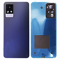 Задняя крышка корпуса Vivo V21 со стеклом камеры Original Dusk Blue - фото Задняя крышка корпуса Vivo V21 со стеклом камеры Original Dusk Blue