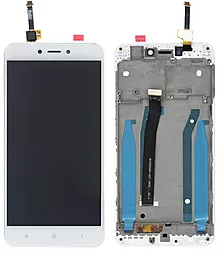 Дисплей Xiaomi Redmi 4X, 4X Pro с тачскрином и рамкой, оригинал, White - фото Дисплей Xiaomi Redmi 4X, 4X Pro с тачскрином и рамкой, оригинал, White