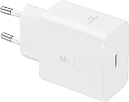 Сетевое зарядное устройство Samsung Original EP-T4511 45w PD USB-C port fast charger White (EP-T4511XWEGEU) - фото Сетевое зарядное устройство Samsung Original EP-T4511 45w PD USB-C port fast charger White (EP-T4511XWEGEU)