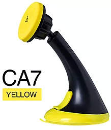 Тримач магнітний Hoco CA7 Magnet Black / Yellow - фото Тримач магнітний Hoco CA7 Magnet Black / Yellow